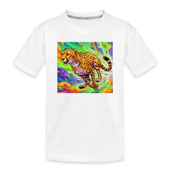 guépard - T-shirt bio Premium Enfant - blanc - Devant