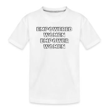 Befähigte Frauen stärken Frauen - Kinder Premium Bio T-Shirt - Weiß - Vorne