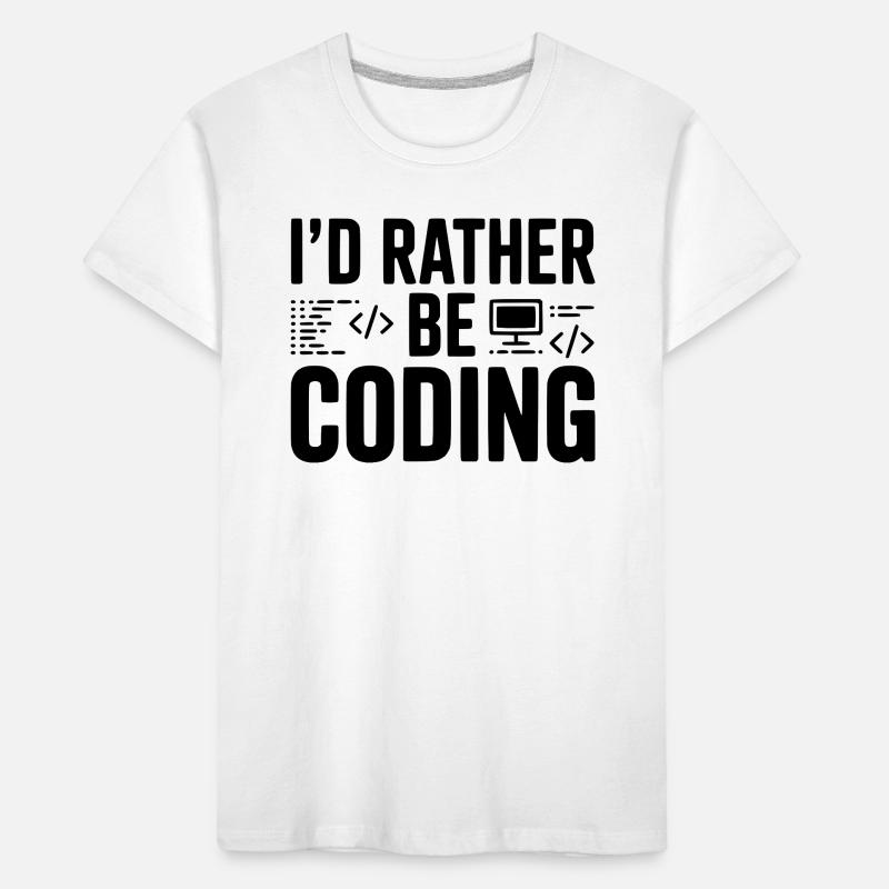 Je préfère coder T-shirt bio Premium Enfant