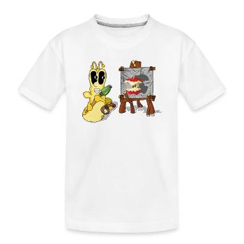 PLAN - T-shirt bio Premium Enfant - blanc - Devant