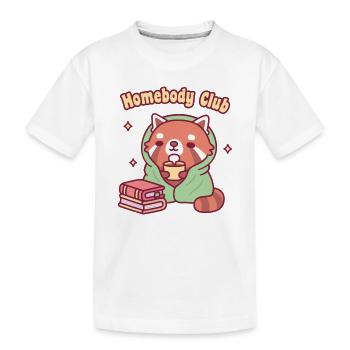 Club des pandas rouges mignons et familiers - T-shirt bio Premium Enfant - blanc - Devant