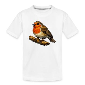 Robin dans le dessin animé de la tribu - T-shirt bio Premium Enfant - blanc - Devant