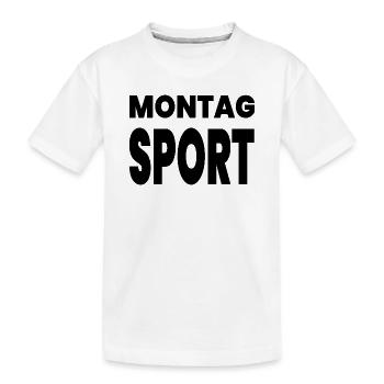 Sport - Kinder Premium Bio T-Shirt - Weiß - Vorne