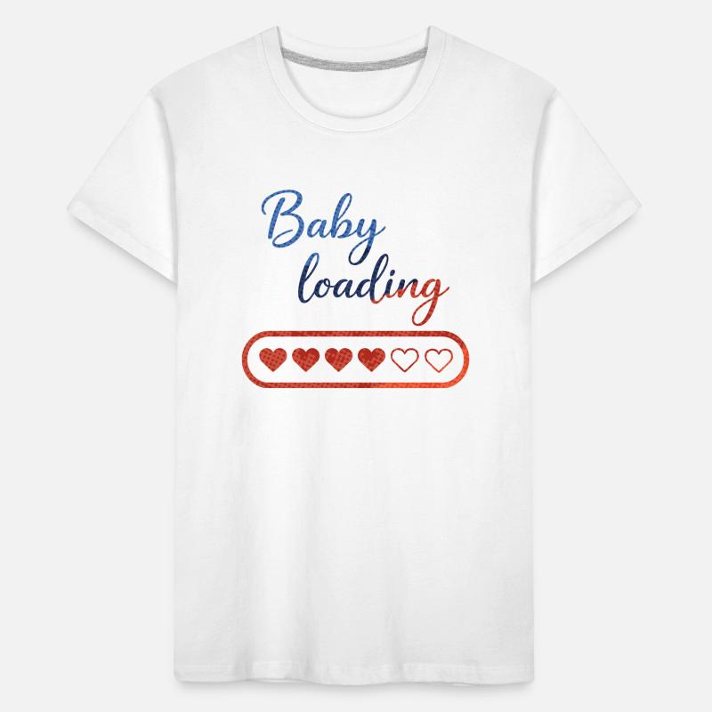 Baby Loading: Herz-Countdown Kinder Premium Bio T-Shirt