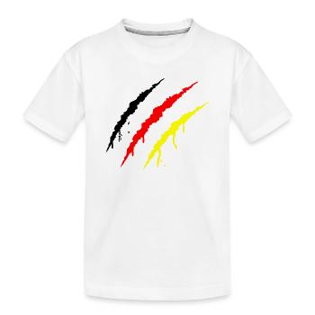 krallen_deutschland - Kids' Premium Organic T-Shirt - white - Front