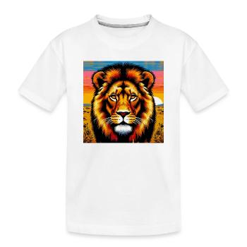lion - T-shirt bio Premium Enfant - blanc - Devant