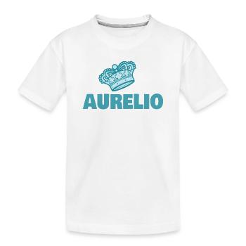Geschenk für Aurelio - Kinder Premium Bio T-Shirt - Weiß - Vorne