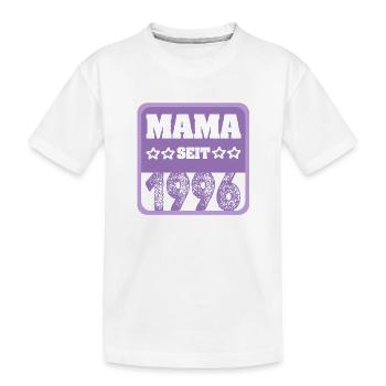 Mutti 1996 - Kinder Premium Bio T-Shirt - Weiß - Vorne