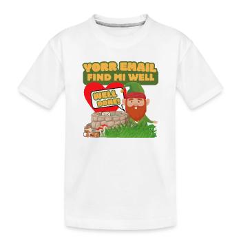Yorr E-Mail Find Mi Well – Gnom-Humor - Kinder Premium Bio T-Shirt - Weiß - Vorne