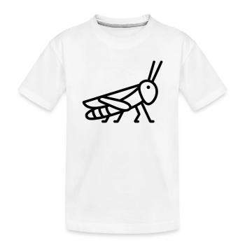 sauterelle - T-shirt bio Premium Enfant - blanc - Devant
