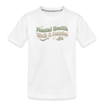 Matcha Walk Tea Walk Tendance Thé vert - T-shirt bio Premium Enfant - blanc - Devant