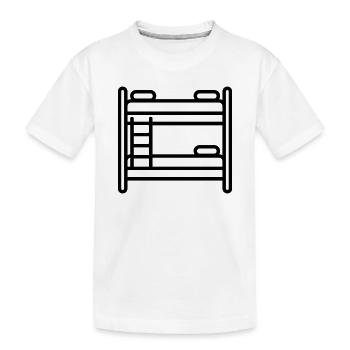 lit superposé - T-shirt bio Premium Enfant - blanc - Devant
