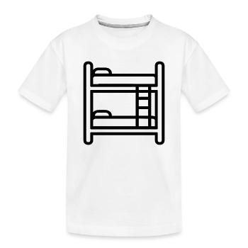 lit superposé - T-shirt bio Premium Enfant - blanc - Devant
