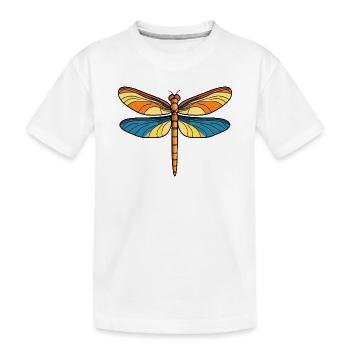 Sonnenflügel Drachenfliege - Kinder Premium Bio T-Shirt - Weiß - Vorne