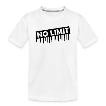 no_limit - T-shirt bio Premium Enfant - blanc - Devant