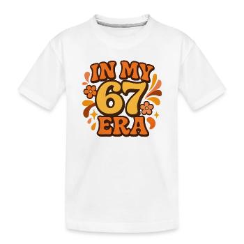 Dans mon anniversaire d’humour italien de cerveau pourri de l’ère 67 - T-shirt bio Premium Enfant - blanc - Devant
