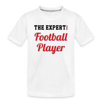 Joueur de Foot Expert : Le Maître du Terrain - T-shirt bio Premium Enfant - blanc - Devant