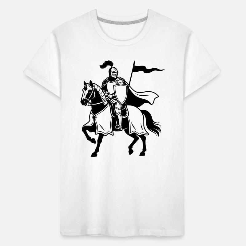 Chevalier à cheval T-shirt bio Premium Enfant