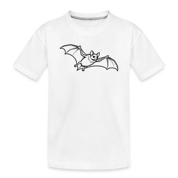 bat - Kids' Premium Organic T-Shirt - white - Front
