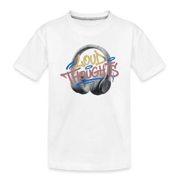 Graffiti de pensées bruyantes - T-shirt bio Premium Enfant - blanc - Devant
