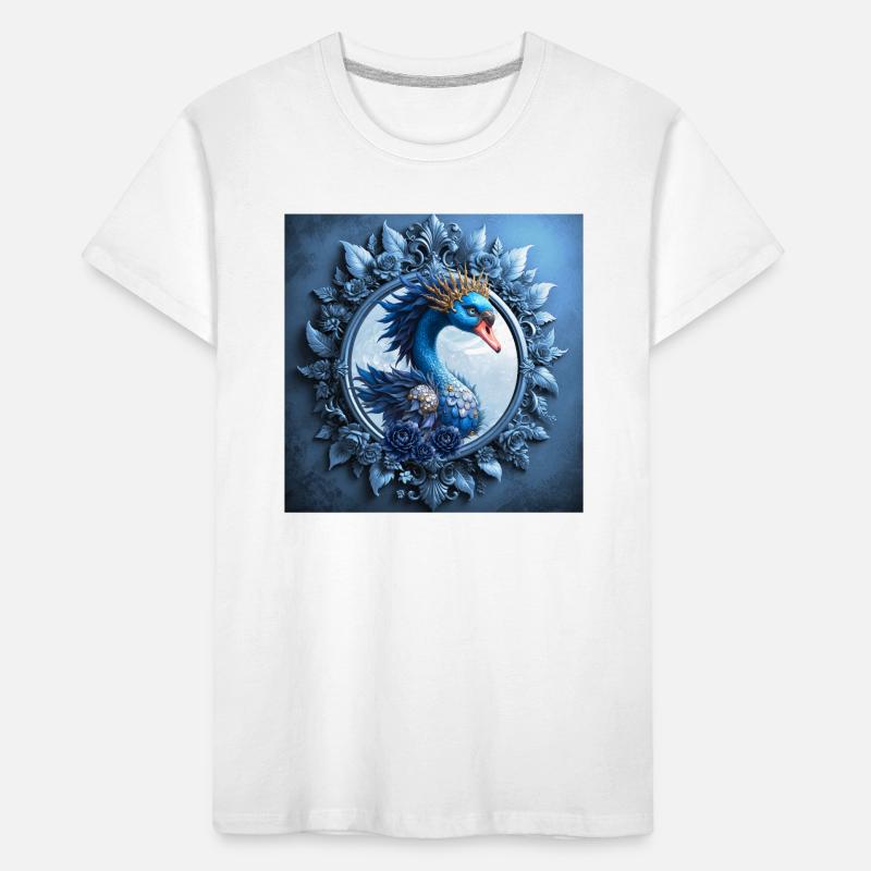 Blue Phoenix Crest in Frame Kids' Premium Organic T-Shirt