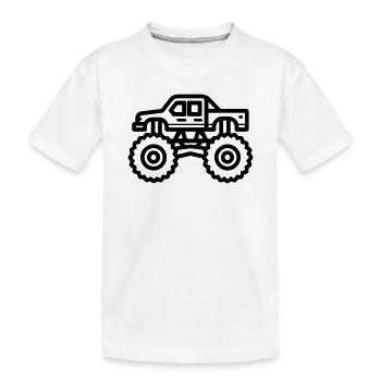 monster truck - T-shirt bio Premium Enfant - blanc - Devant