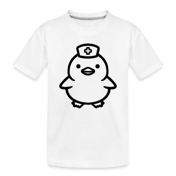 Krankenschwester - Kinder Premium Bio T-Shirt - Weiß - Vorne
