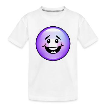 Niedliche Lila Blase - Kinder Premium Bio T-Shirt - Weiß - Vorne