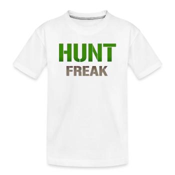 Typographie de la boule verte de Hunt Freak - T-shirt bio Premium Enfant - blanc - Devant