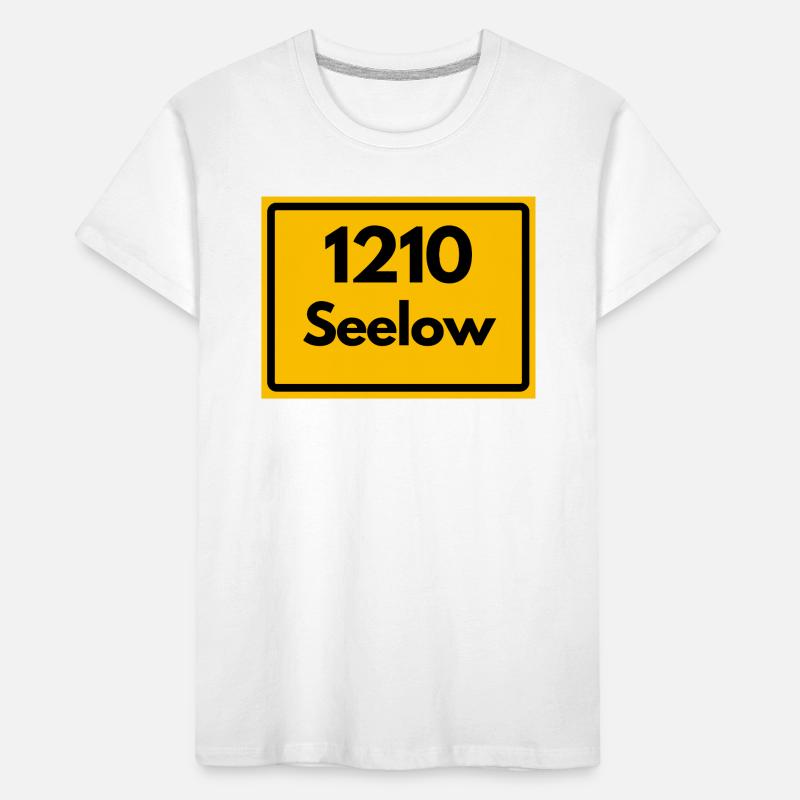 OLD POSTCODE POSTCODE RETRO 1210 SEELOW HEIMAT Kids' Premium Organic T-Shirt