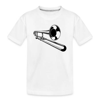 Trombone - T-shirt bio Premium Enfant - blanc - Devant