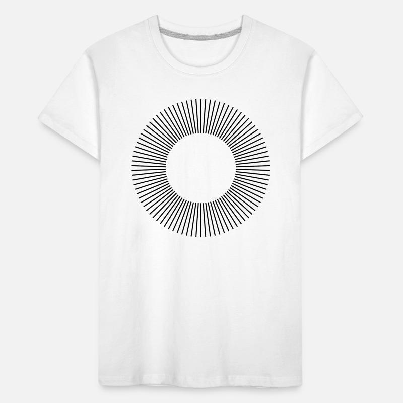 Conception de la composition des cercles de lignes T-shirt bio Premium Enfant