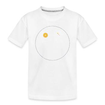 Citrus Orbit Print - T-shirt bio Premium Enfant - blanc - Devant