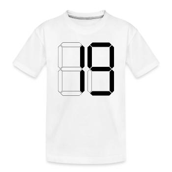 NUMBER 19 Nineteen Birthday Gift Digital - Kids' Premium Organic T-Shirt - white - Front
