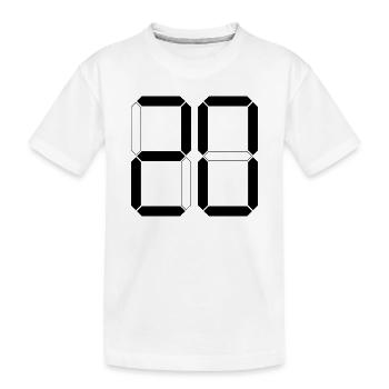 NUMÉRO 20 Vingt Cadeaux d’anniversaire numériques - T-shirt bio Premium Enfant - blanc - Devant