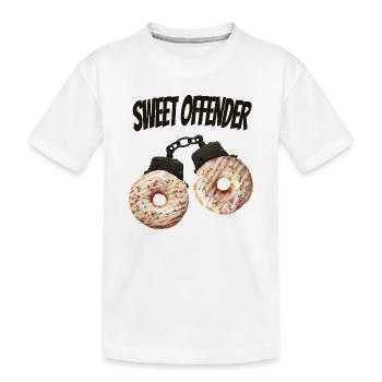 Sweet Open Donut Drôle de T-shirt - T-shirt bio Premium Enfant - blanc - Devant