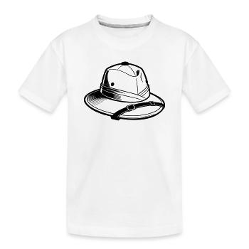 Safari-Hut - Kinder Premium Bio T-Shirt - Weiß - Vorne