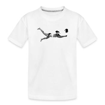 Beachvolleyball - Kinder Premium Bio T-Shirt - Weiß - Vorne