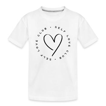 Club d’amour de soi - T-shirt bio Premium Enfant - blanc - Devant