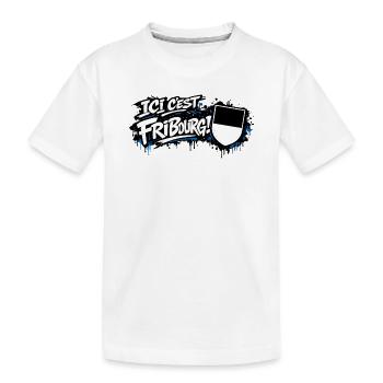 ICI C’EST FRIBOURG - T-shirt bio Premium Enfant - blanc - Devant