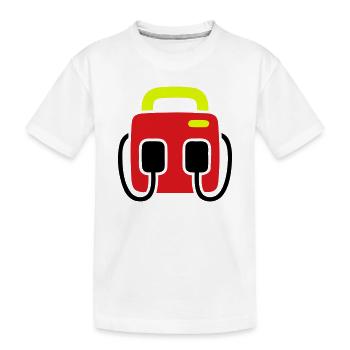 Defibrillator AED Erste Hilfe - Kinder Premium Bio T-Shirt - Weiß - Vorne