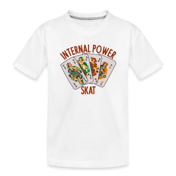 Skat: The Internal Power (Brainwork) - Kids' Premium Organic T-Shirt - white - Front