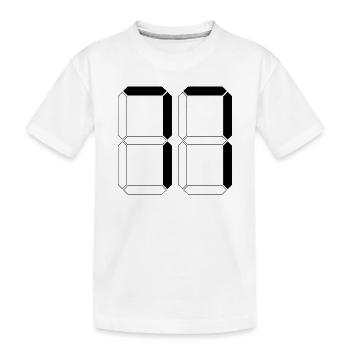 NUMBER 77 Seventy-Seven Gift Digital - Kids' Premium Organic T-Shirt - white - Front