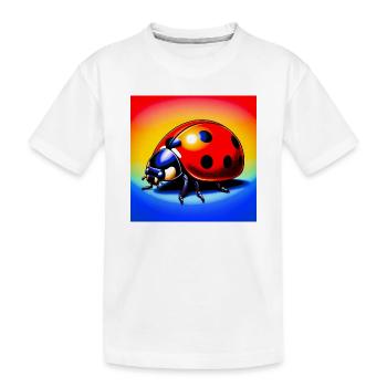 coccinelle - T-shirt bio Premium Enfant - blanc - Devant