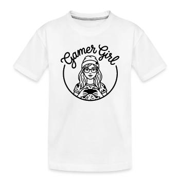 Gamer Girl - T-shirt bio Premium Enfant - blanc - Devant