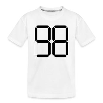 NUMÉRO 98 Quatre-vingt-dix-huit cadeaux numériques - T-shirt bio Premium Enfant - blanc - Devant