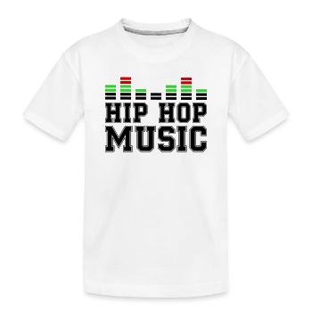 Musique Hip Hop - T-shirt bio Premium Enfant - blanc - Devant