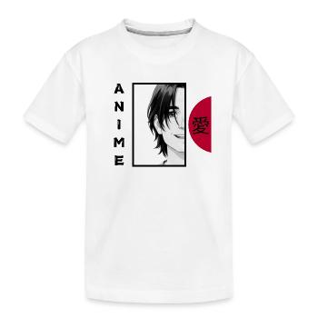 Anime Lover BLACK - Kids' Premium Organic T-Shirt - white - Front