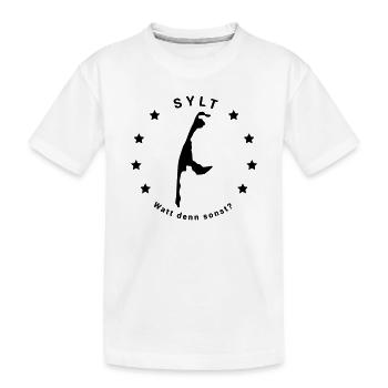 Sylt - Watt denn sonst? - Kinder Premium Bio T-Shirt - Weiß - Vorne