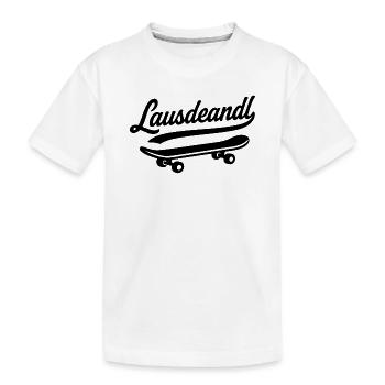Lausdeandl - Kinder Premium Bio T-Shirt - Weiß - Vorne